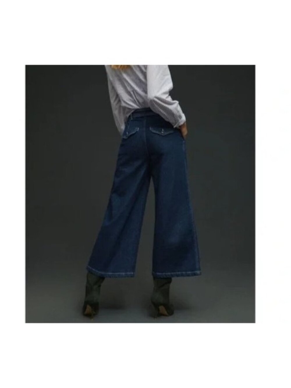 NEW Closed Leira Jeans Wide Leg High Rise Cropped Contemporary Womens 24